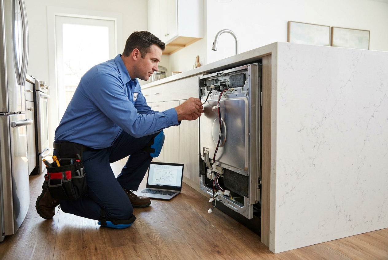 Dishwasher Repairs technician at work in Gauteng