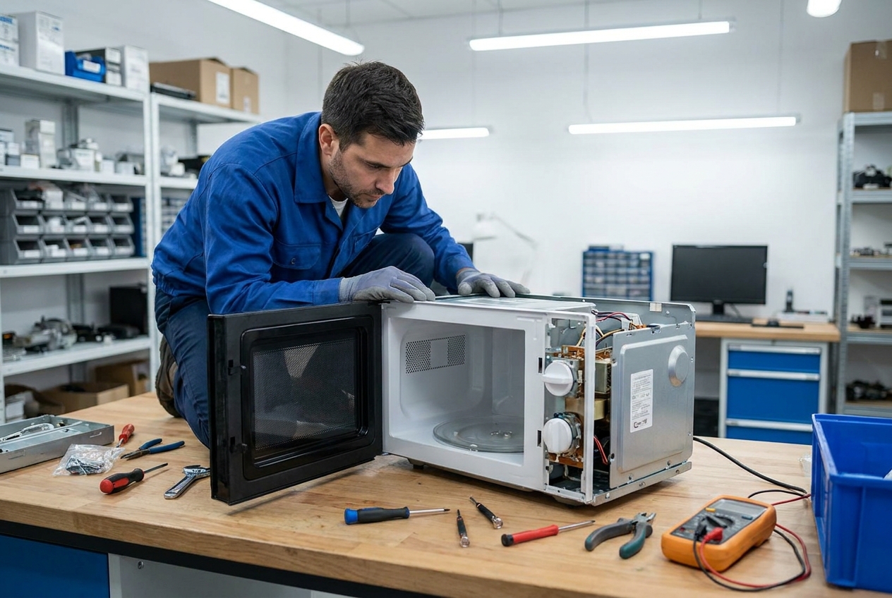 Microwave Repairs technician at work in Gauteng